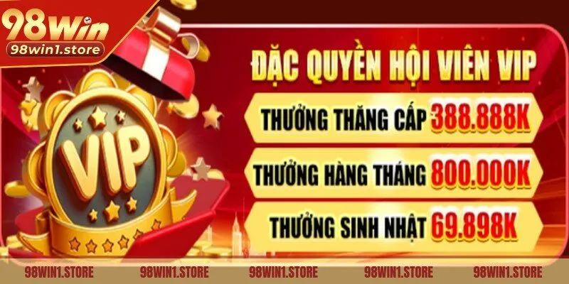 Khuyến mãi 98win dành cho hội viên VIP vô cùng hấp dẫn